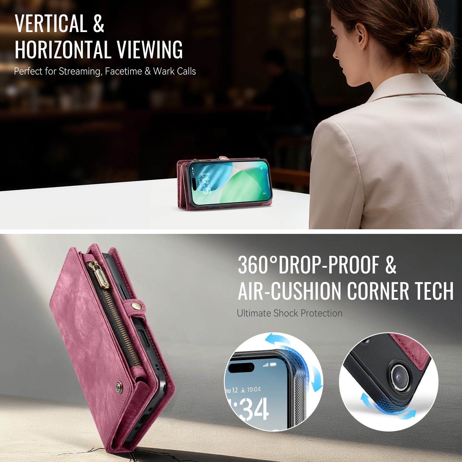 Multi-slot Suojakotelo iPhone Air Punainen