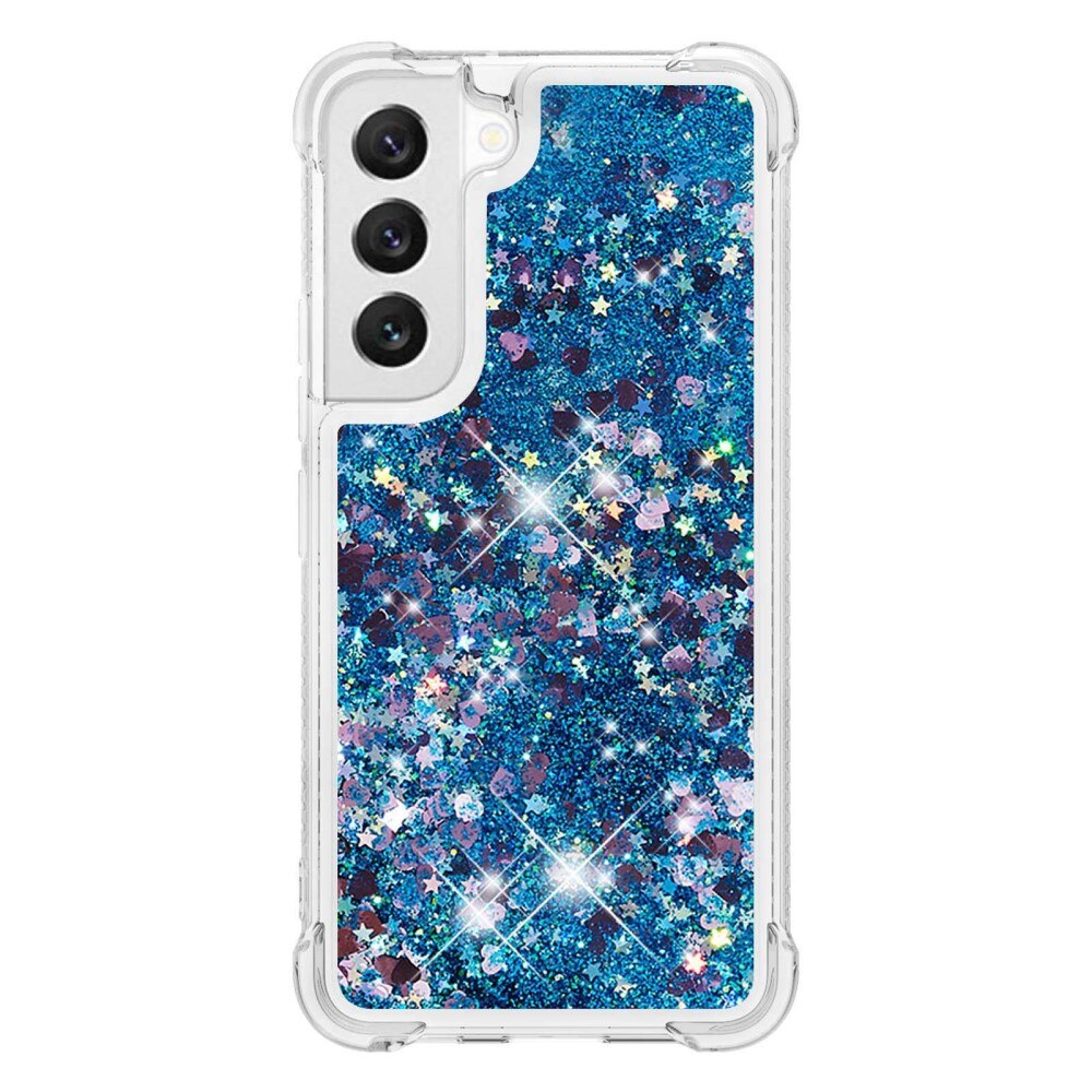 Glitter Powder TPU Kuori Samsung Galaxy S23 sininen