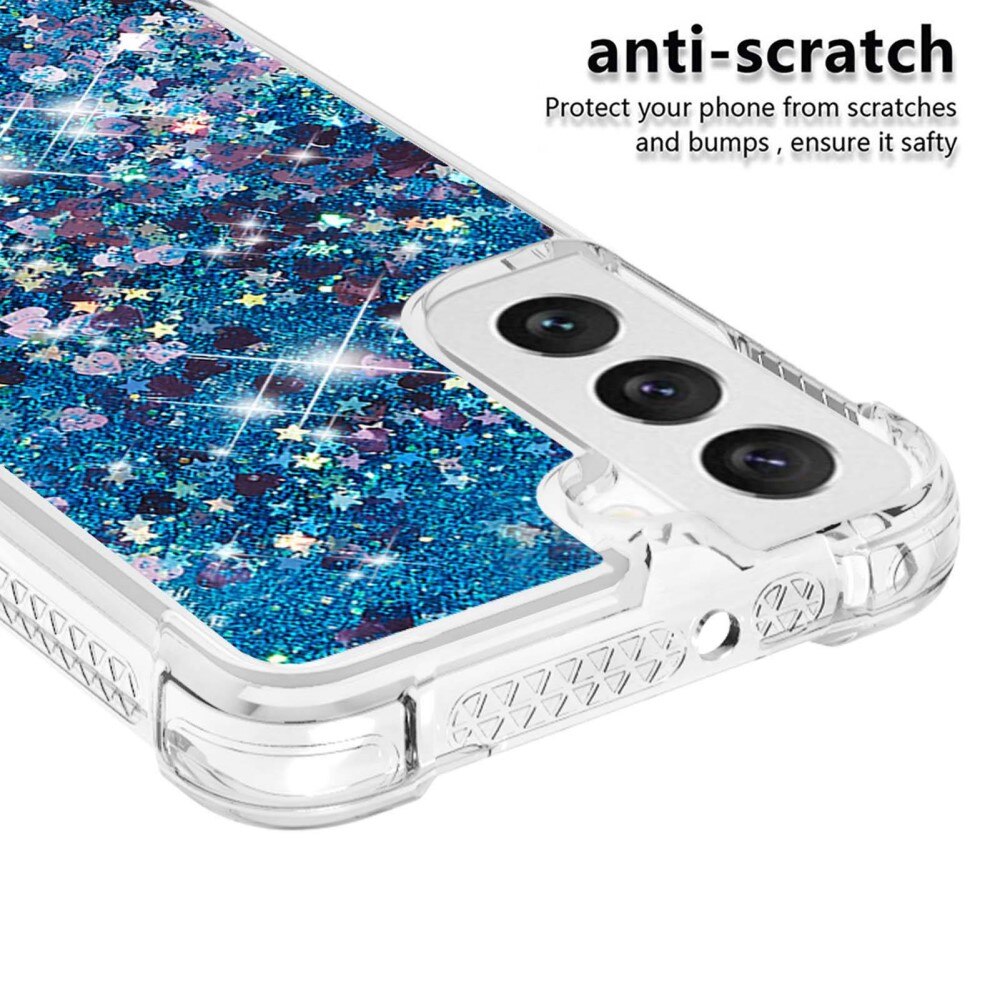 Glitter Powder TPU Kuori Samsung Galaxy S23 sininen