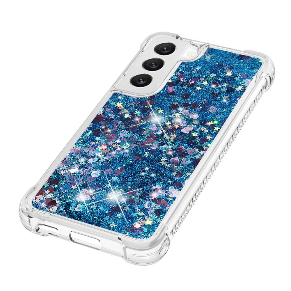 Glitter Powder TPU Kuori Samsung Galaxy S23 sininen