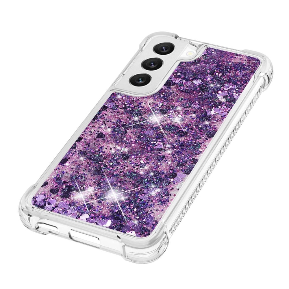 Glitter Powder TPU Kuori Samsung Galaxy S23 liila