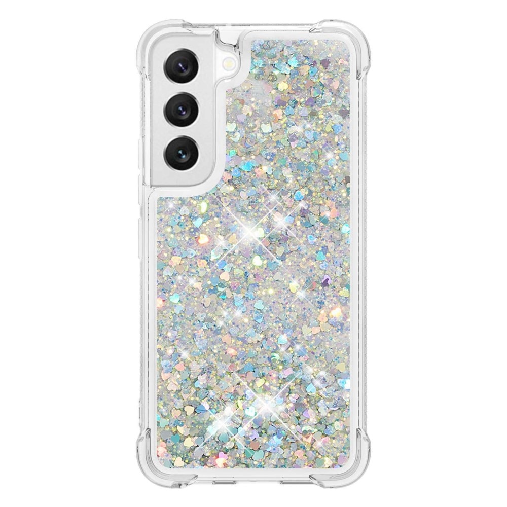Glitter Powder TPU Kuori Samsung Galaxy S23 hopea
