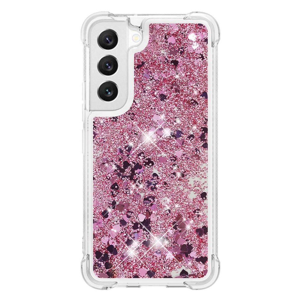 Glitter Powder TPU Kuori Samsung Galaxy S23 vaaleanpunainen