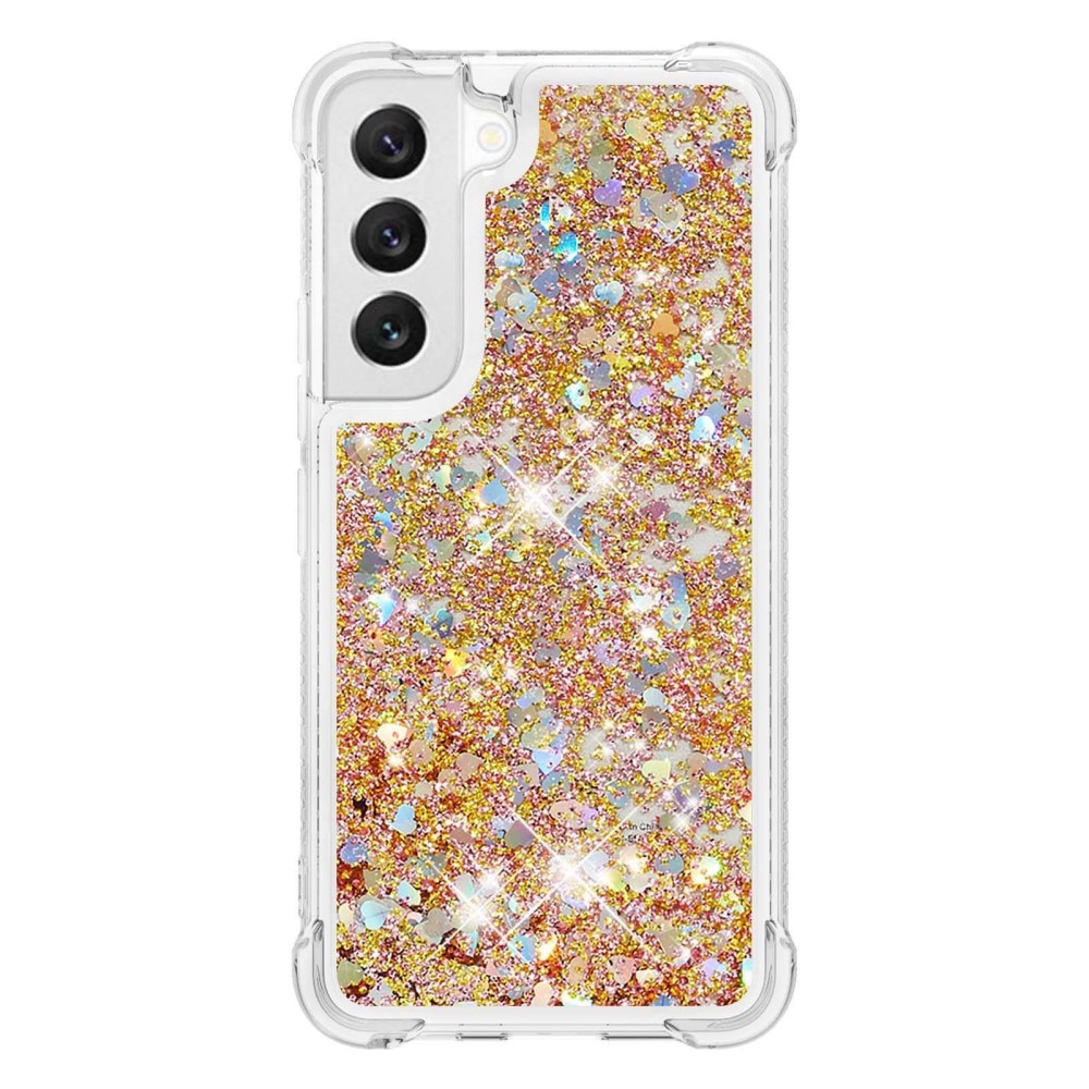 Glitter Powder TPU Kuori Samsung Galaxy S23 kulta