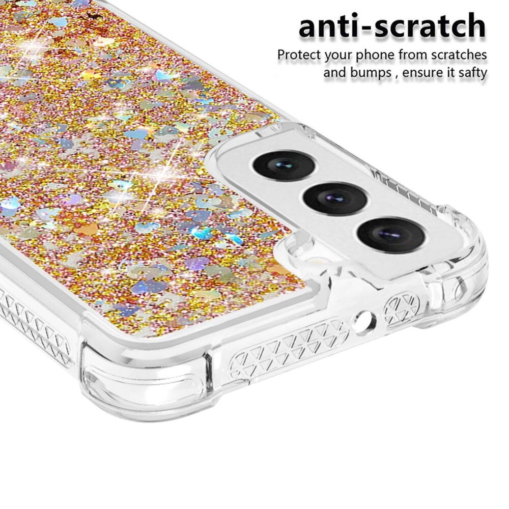 Glitter Powder TPU Kuori Samsung Galaxy S23 kulta