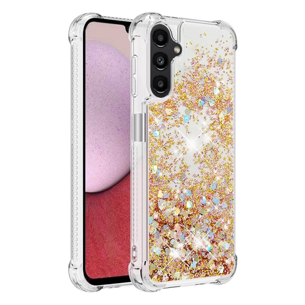 Glitter Powder TPU Kuori Samsung Galaxy A14 kulta