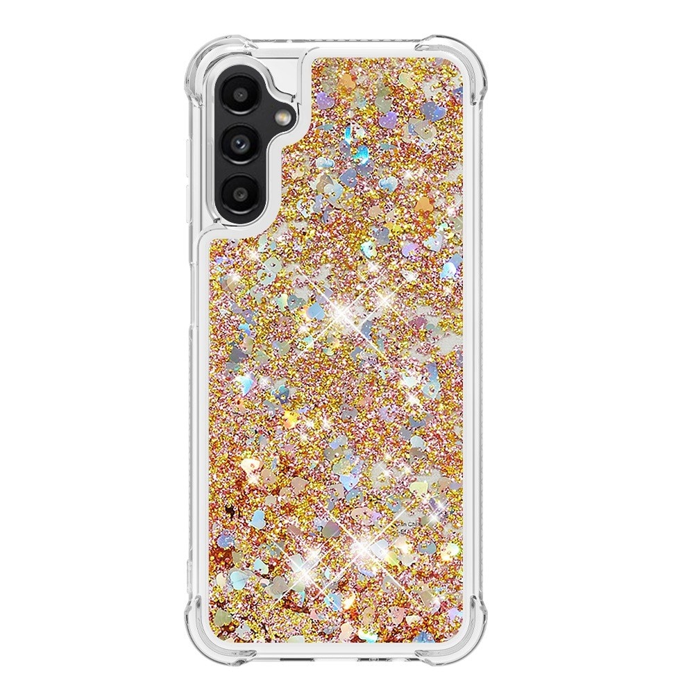 Glitter Powder TPU Kuori Samsung Galaxy A14 kulta