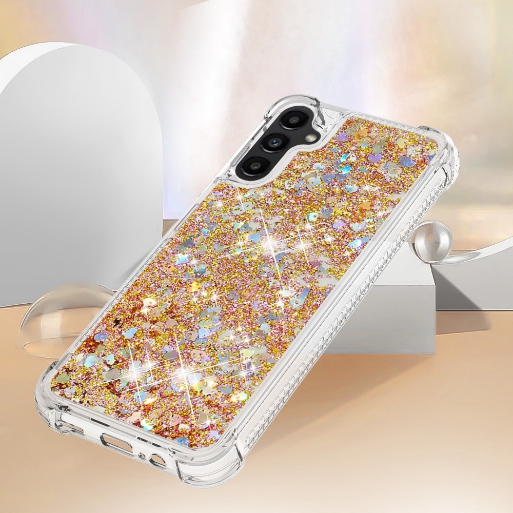 Glitter Powder TPU Kuori Samsung Galaxy A14 kulta