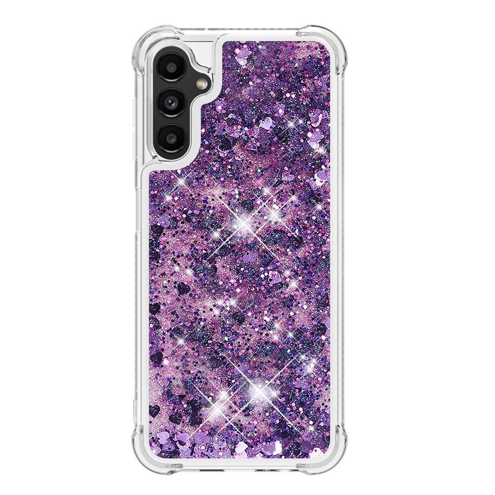 Glitter Powder TPU Kuori Samsung Galaxy A14 liila