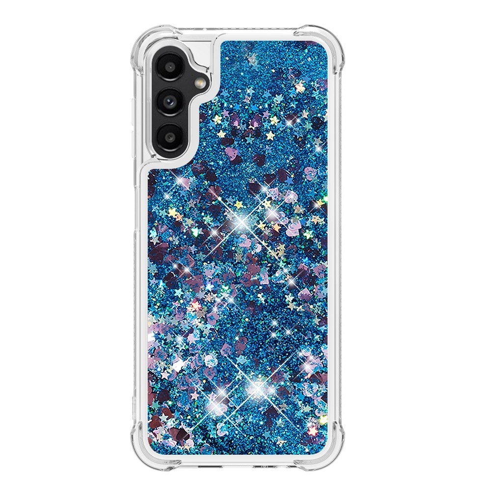 Glitter Powder TPU Kuori Samsung Galaxy A14 sininen