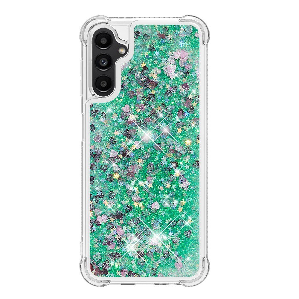 Glitter Powder TPU Kuori Samsung Galaxy A14 vihreä