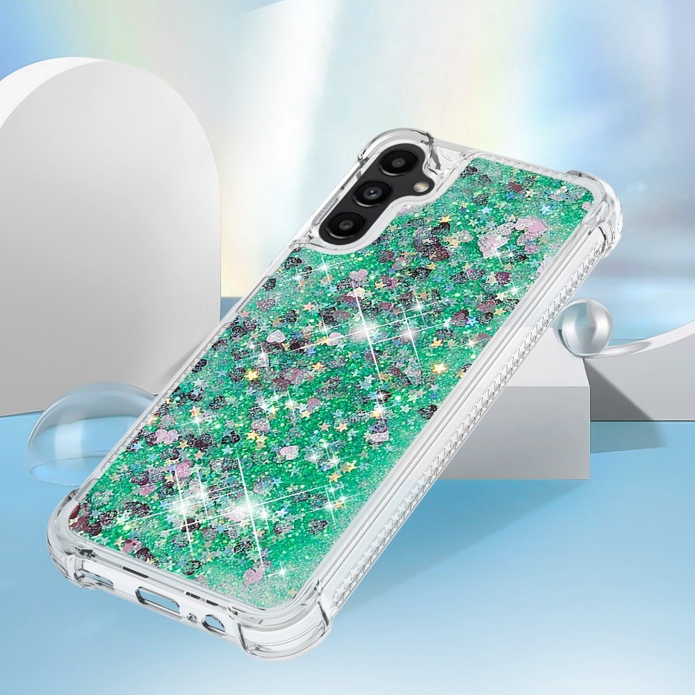 Glitter Powder TPU Kuori Samsung Galaxy A14 vihreä