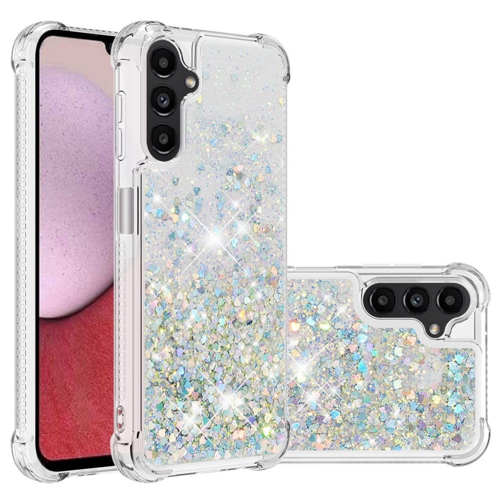 Glitter Powder TPU Kuori Samsung Galaxy A14 hopea