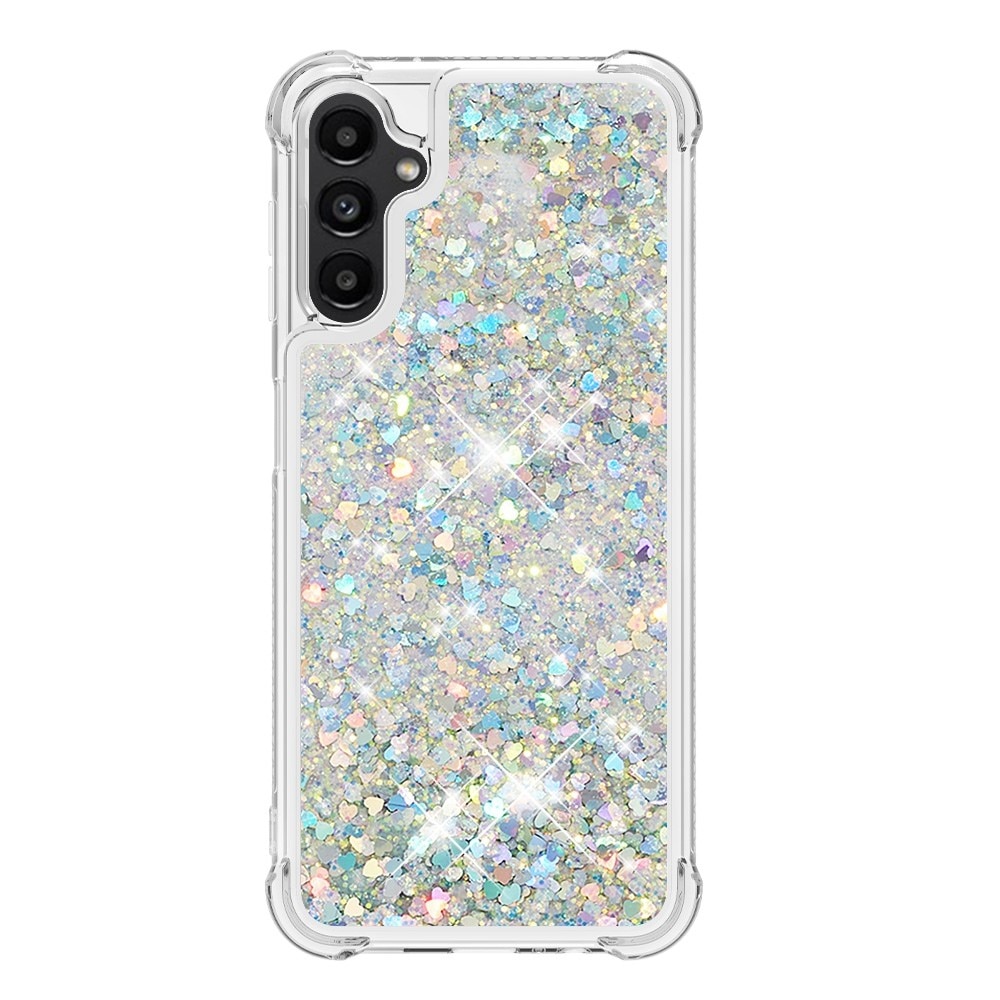 Glitter Powder TPU Kuori Samsung Galaxy A14 hopea