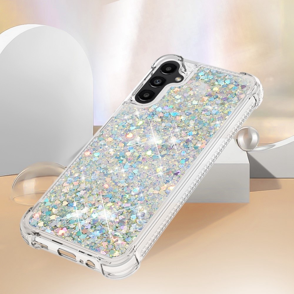 Glitter Powder TPU Kuori Samsung Galaxy A14 hopea