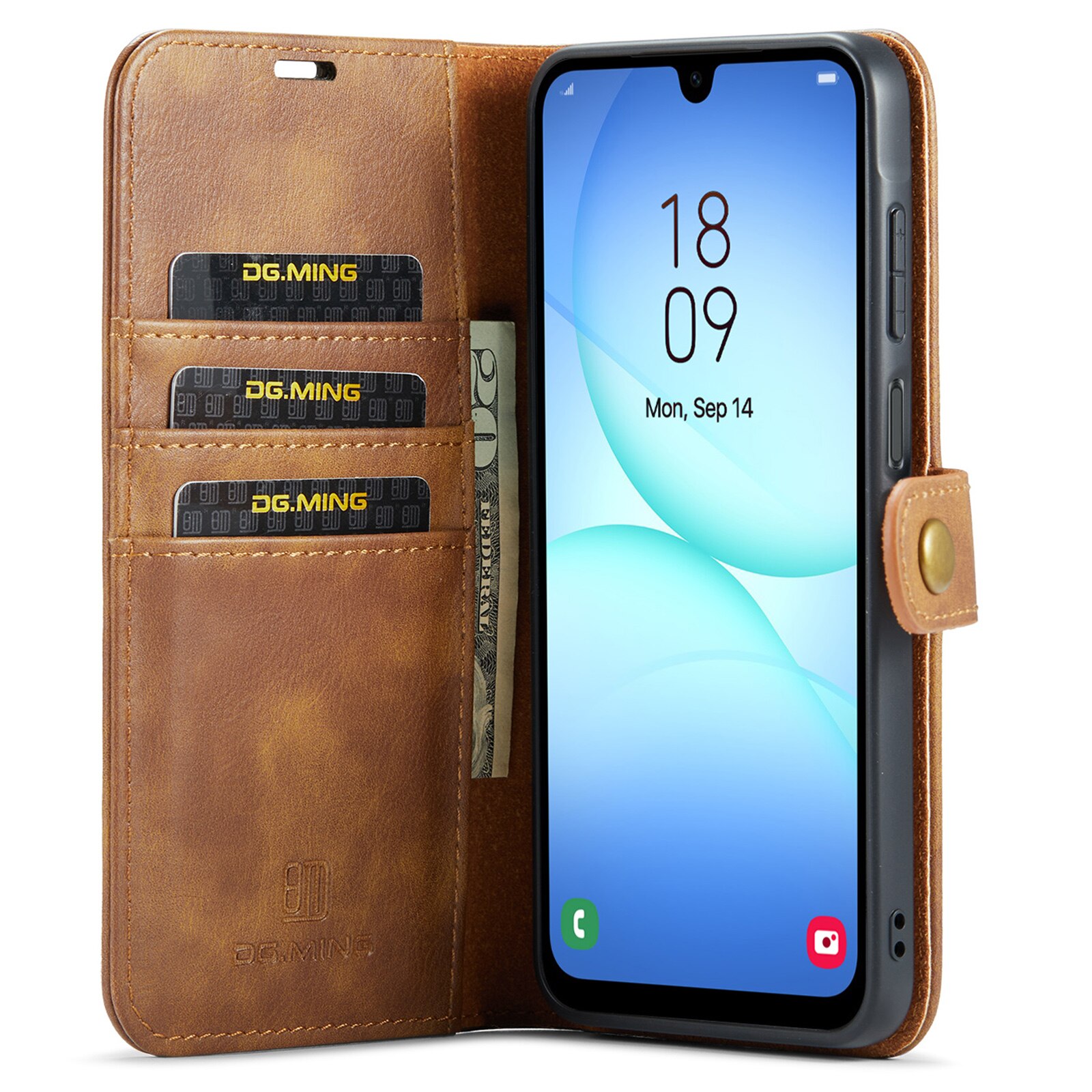 Magnet Wallet Samsung Galaxy A17 Cognac
