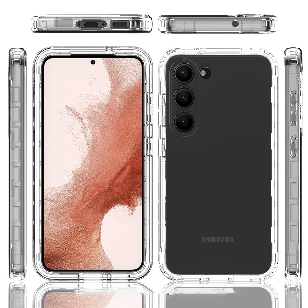 Full Protection Case Samsung Galaxy S23 kirkas