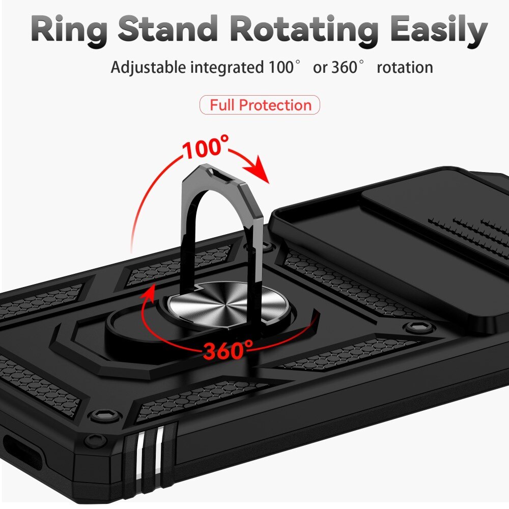 Hybridikuori Tech Ring+Kamerasuojalla Google Pixel 7 Pro musta