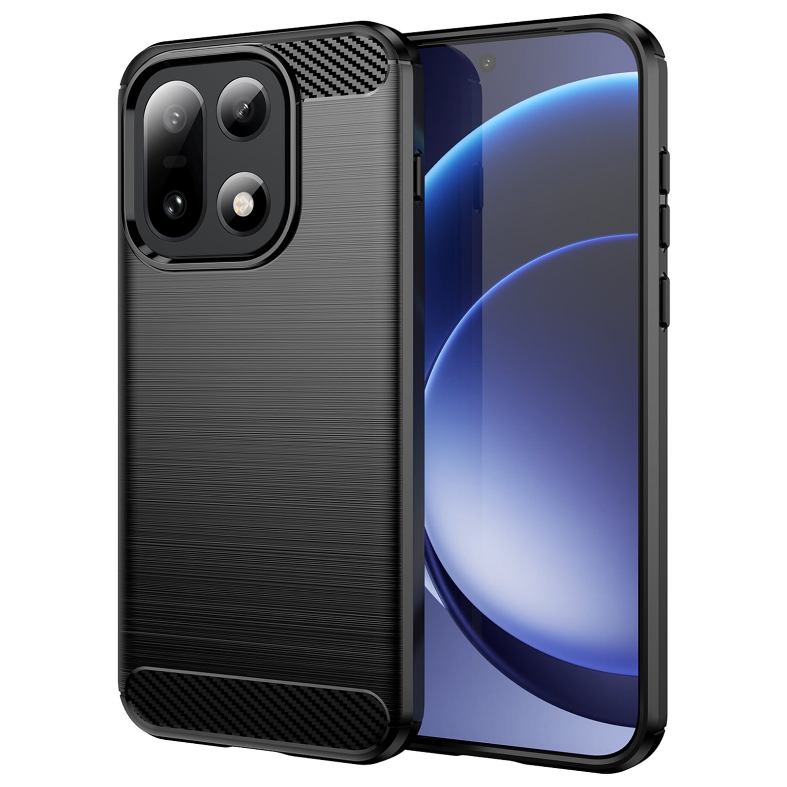  OnePlus 15 Kuori TPU Brushed Musta