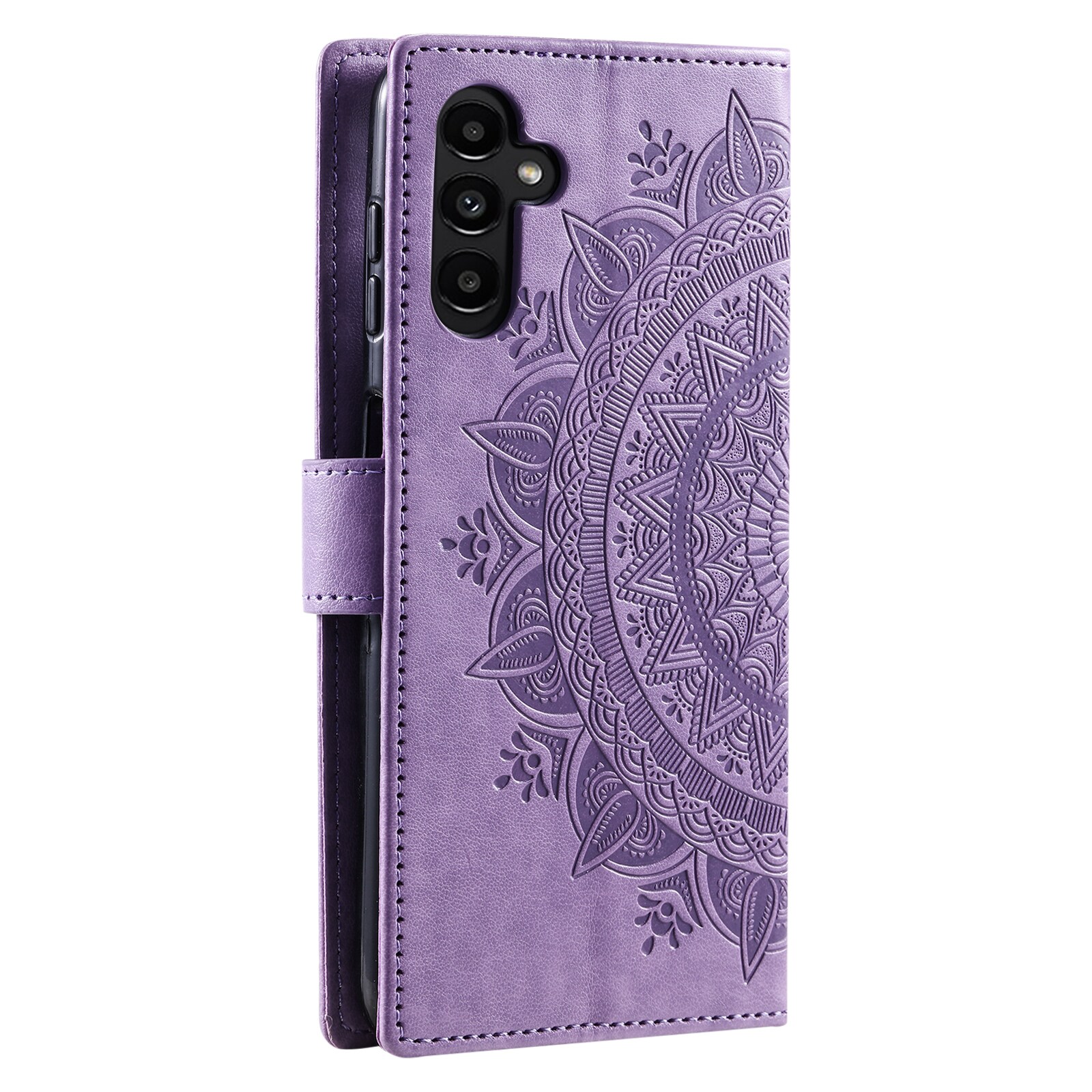 Nahkakotelo Mandala Samsung Galaxy A37 Liila