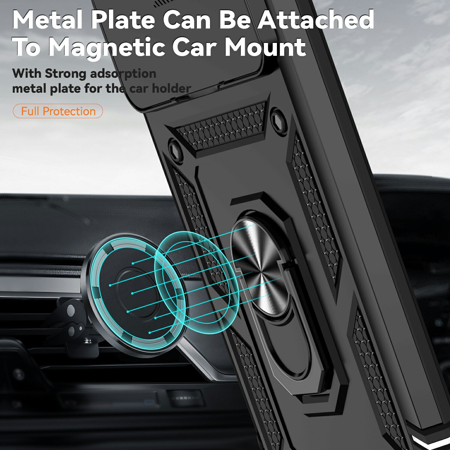 Hybridikuori Ring + Kamerasuojalla Xiaomi 15T Pro Musta