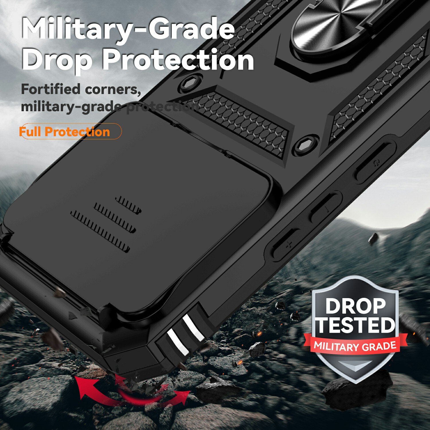 Hybridikuori Ring + Kamerasuojalla Xiaomi 15T Pro Musta