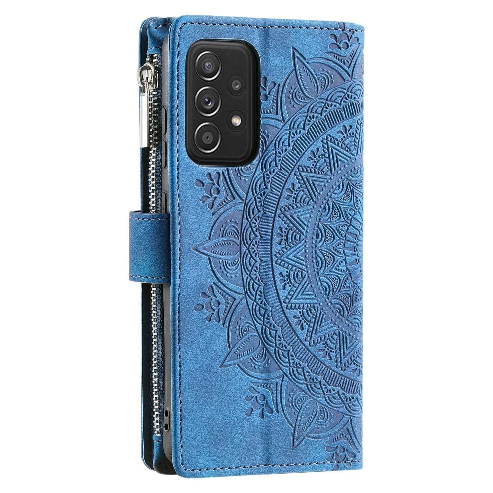 Lompakkolaukku Samsung Galaxy A52/A52s Mandala sininen