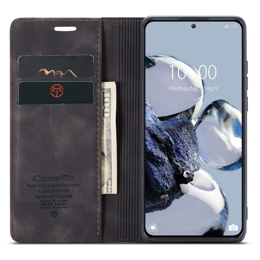 Slim Lompakkokotelo Xiaomi 12T/12T Pro Musta