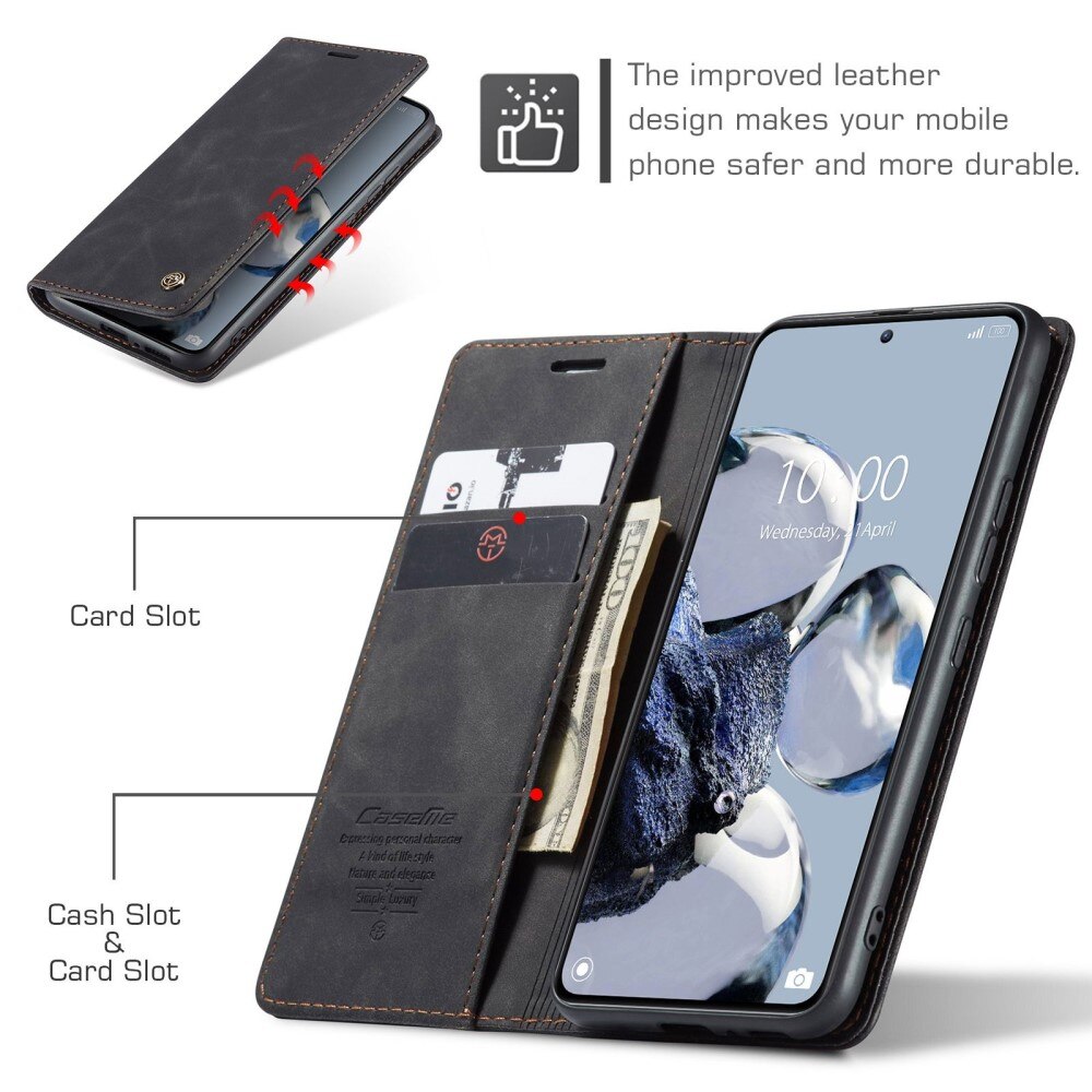 Slim Lompakkokotelo Xiaomi 12T/12T Pro Musta