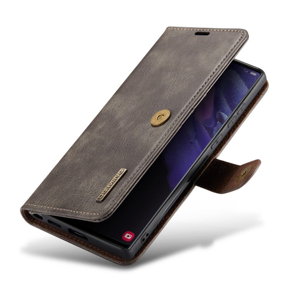 Magnet Wallet Samsung Galaxy S23 Ultra Ruskea