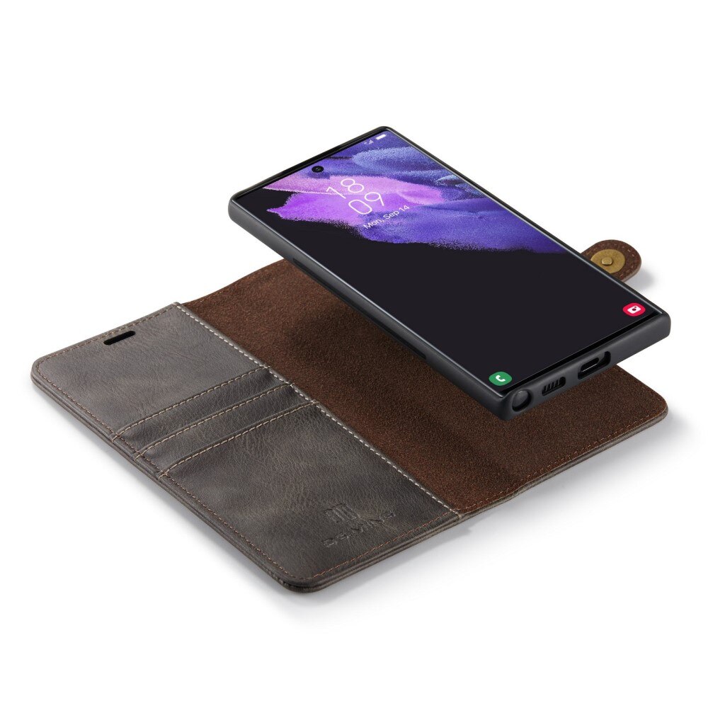Magnet Wallet Samsung Galaxy S23 Ultra Ruskea
