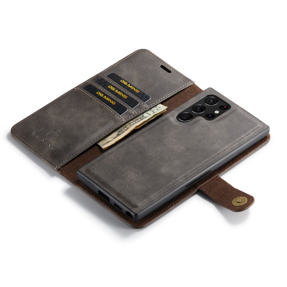Magnet Wallet Samsung Galaxy S23 Ultra Ruskea