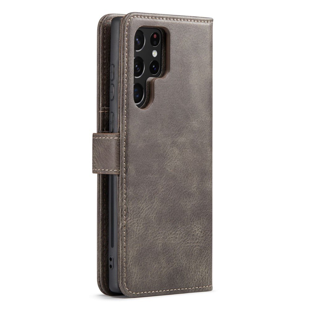 Magnet Wallet Samsung Galaxy S23 Ultra Ruskea