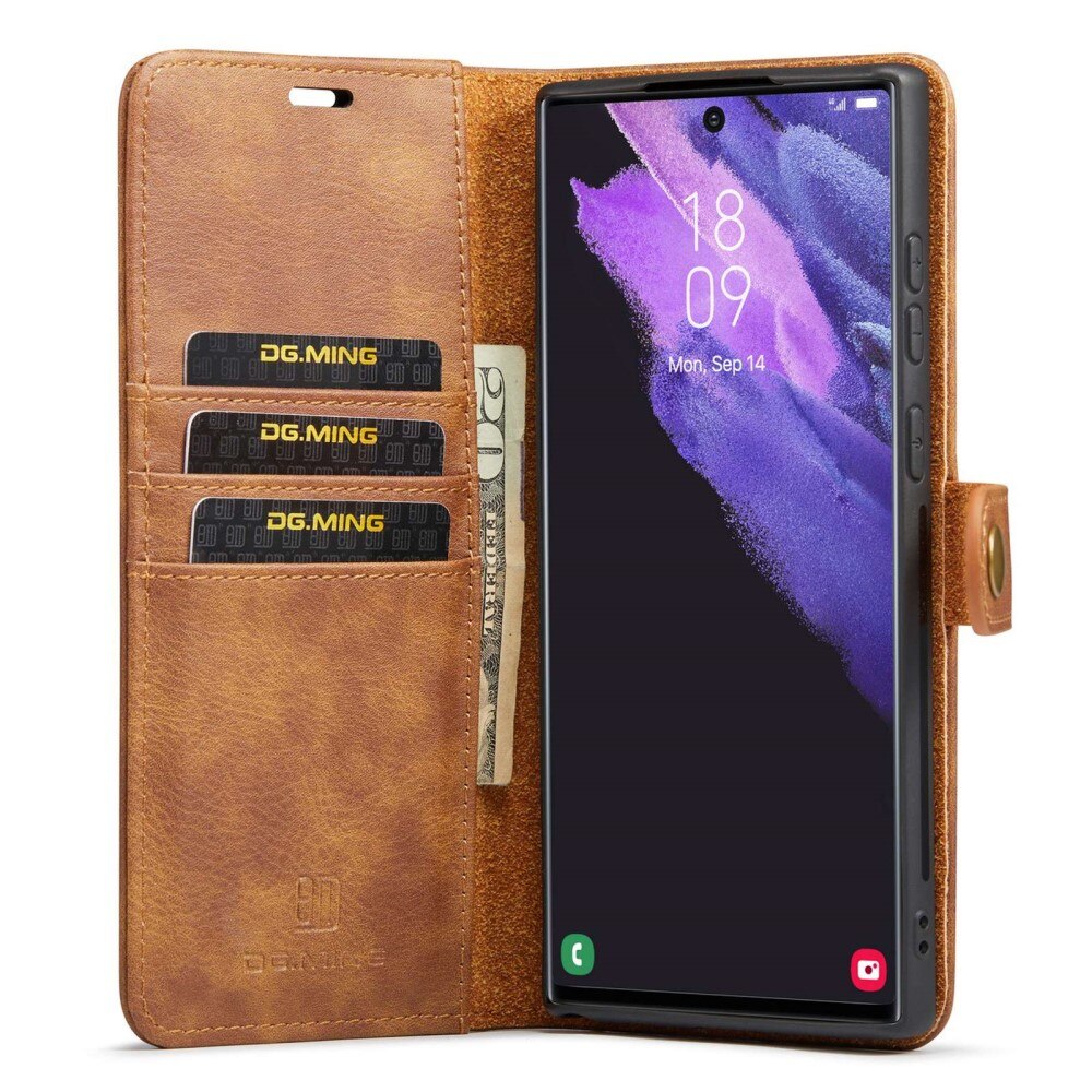 Magnet Wallet Samsung Galaxy S23 Ultra Cognac