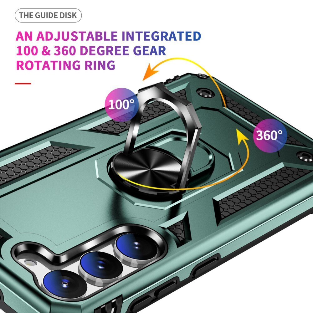 Hybridikuori Tech Ring Samsung Galaxy S23 vihreä