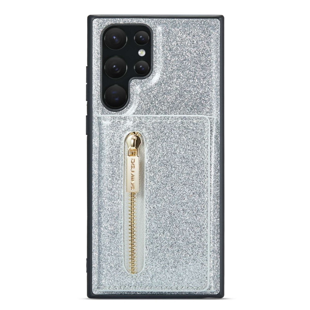 Magnetic Card Slot Case Samsung Galaxy S23 Ultra Kimallus hopea