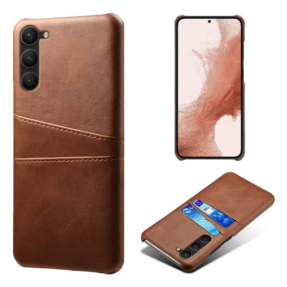 Card Slots Case Samsung Galaxy S23 Plus Ruskea