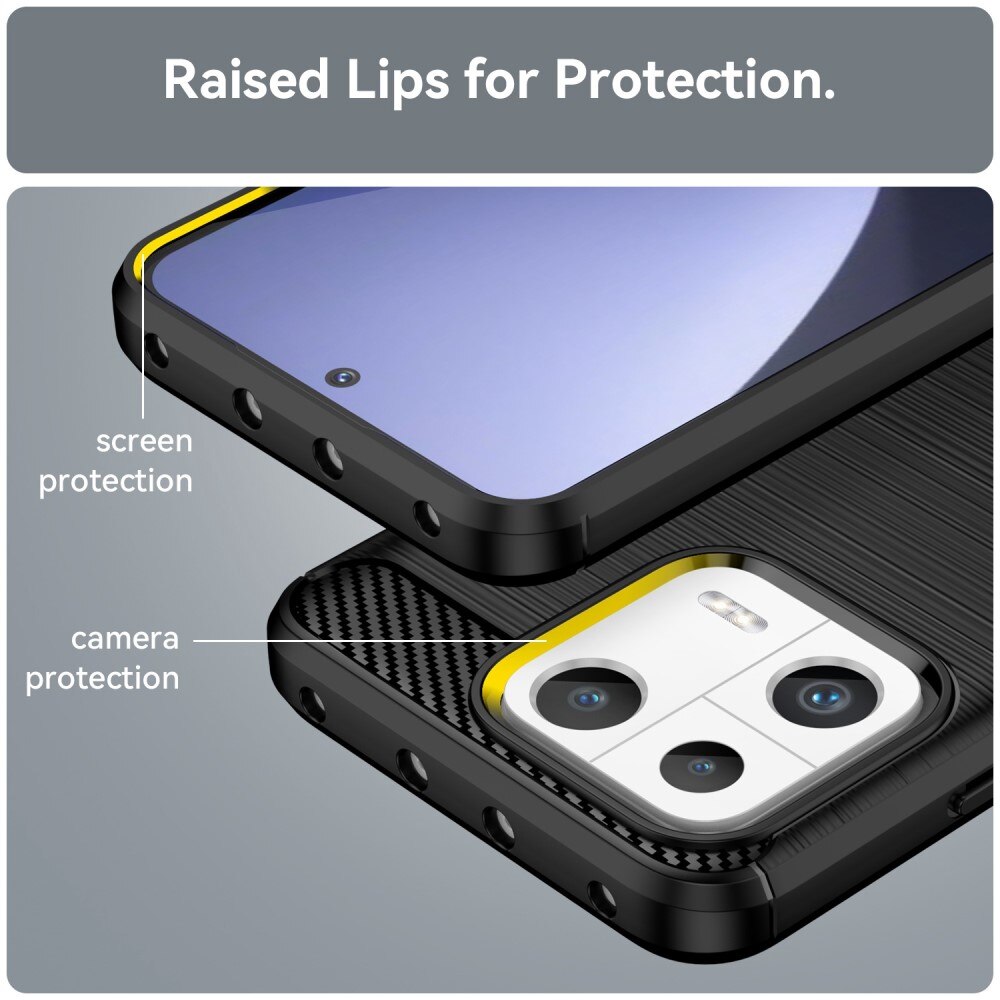 Xiaomi 13 Kuori TPU Brushed Musta