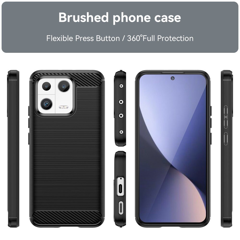 Xiaomi 13 Kuori TPU Brushed Musta
