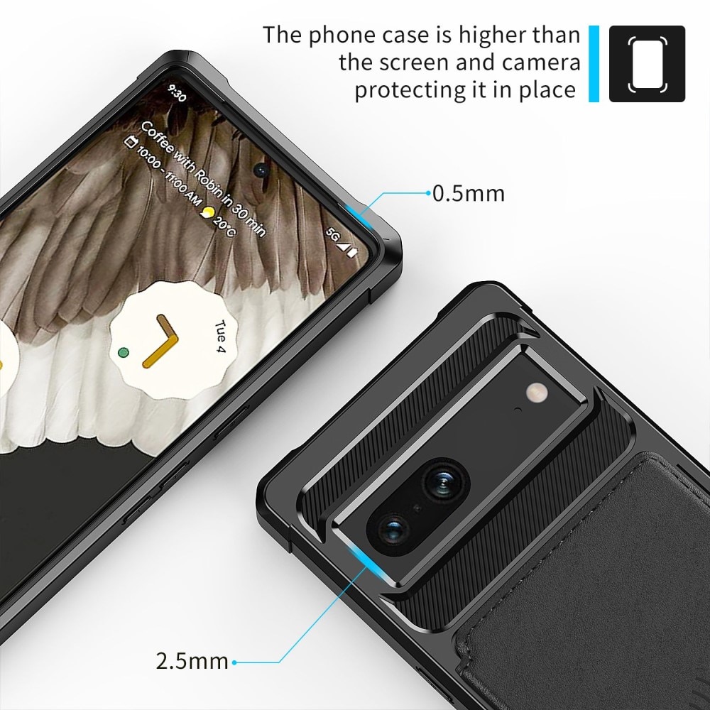 Tough Multi-slot Case Google Pixel 7 Musta