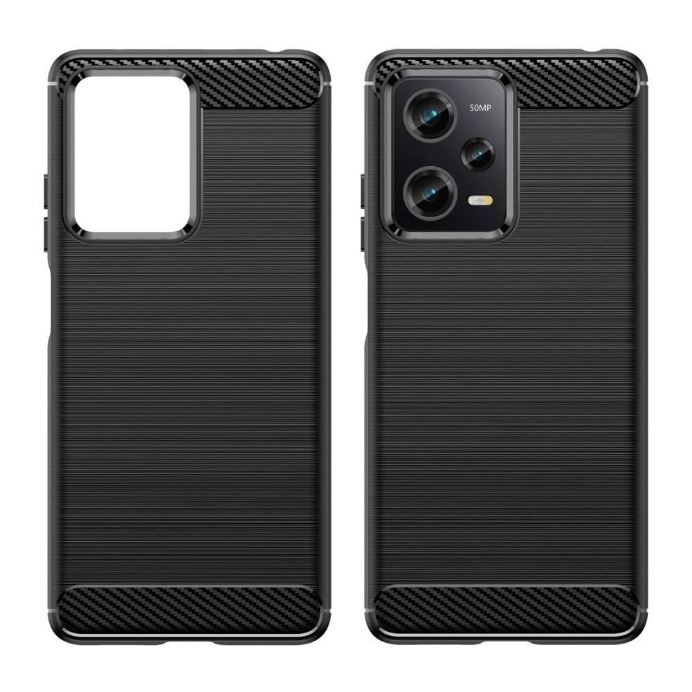 Xiaomi Redmi Note 12 Pro Kuori TPU Brushed Musta