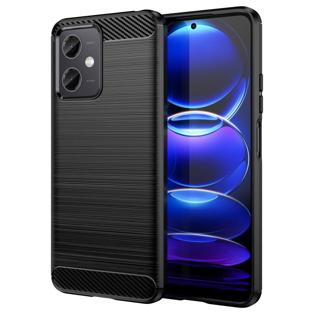 Xiaomi Redmi Note 12 Kuori TPU Brushed Musta