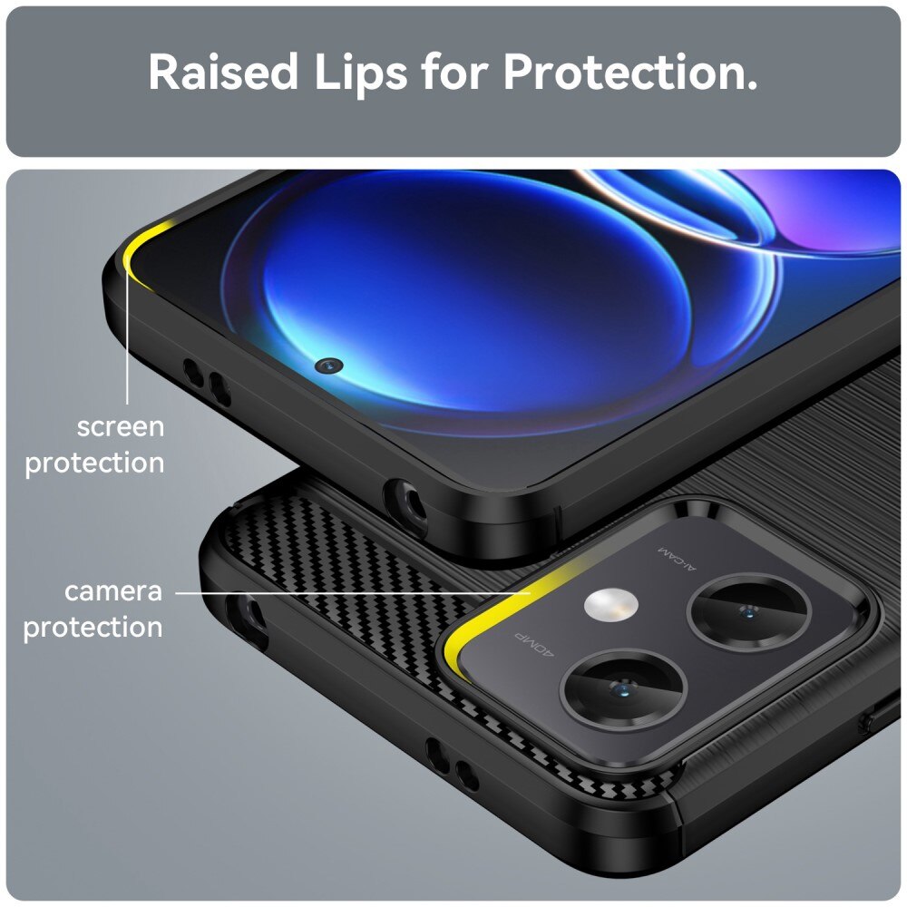 Xiaomi Redmi Note 12 Kuori TPU Brushed Musta
