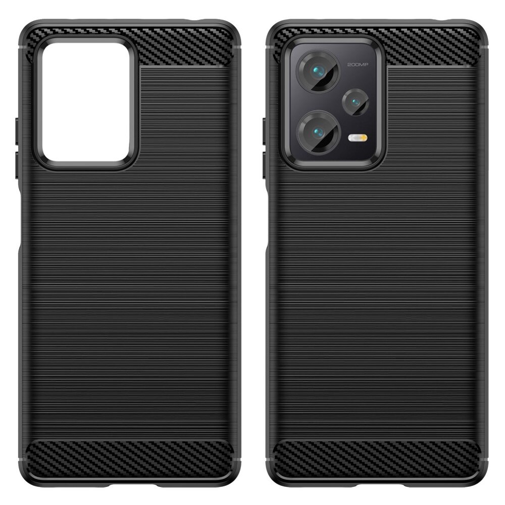 Xiaomi Redmi Note 12 Pro Plus Kuori TPU Brushed Musta