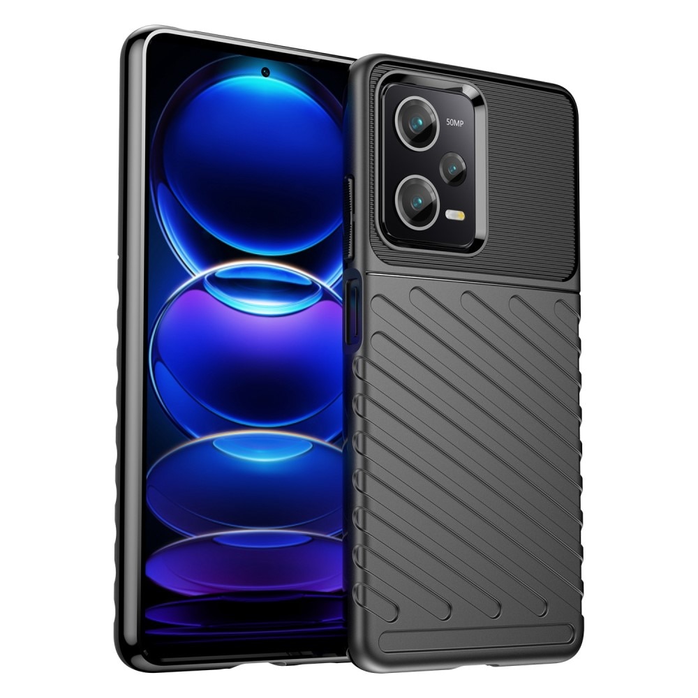 Thunder TPU Case Xiaomi Redmi Note 12 Pro 5G musta