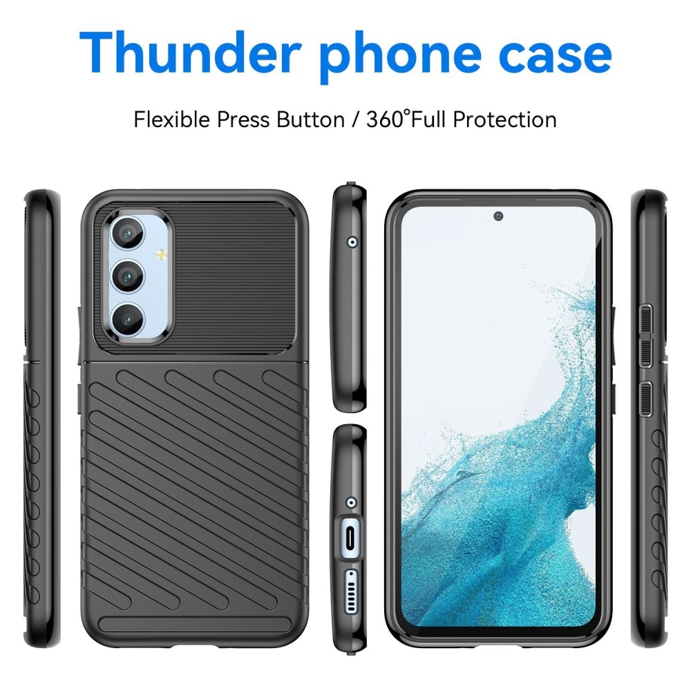 Thunder TPU Case Samsung Galaxy A54 musta