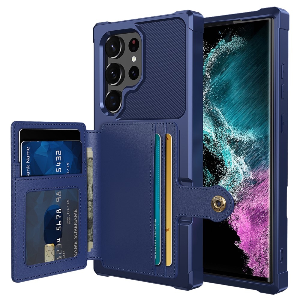 Tough Multi-slot Case Samsung Galaxy S23 Ultra sininen