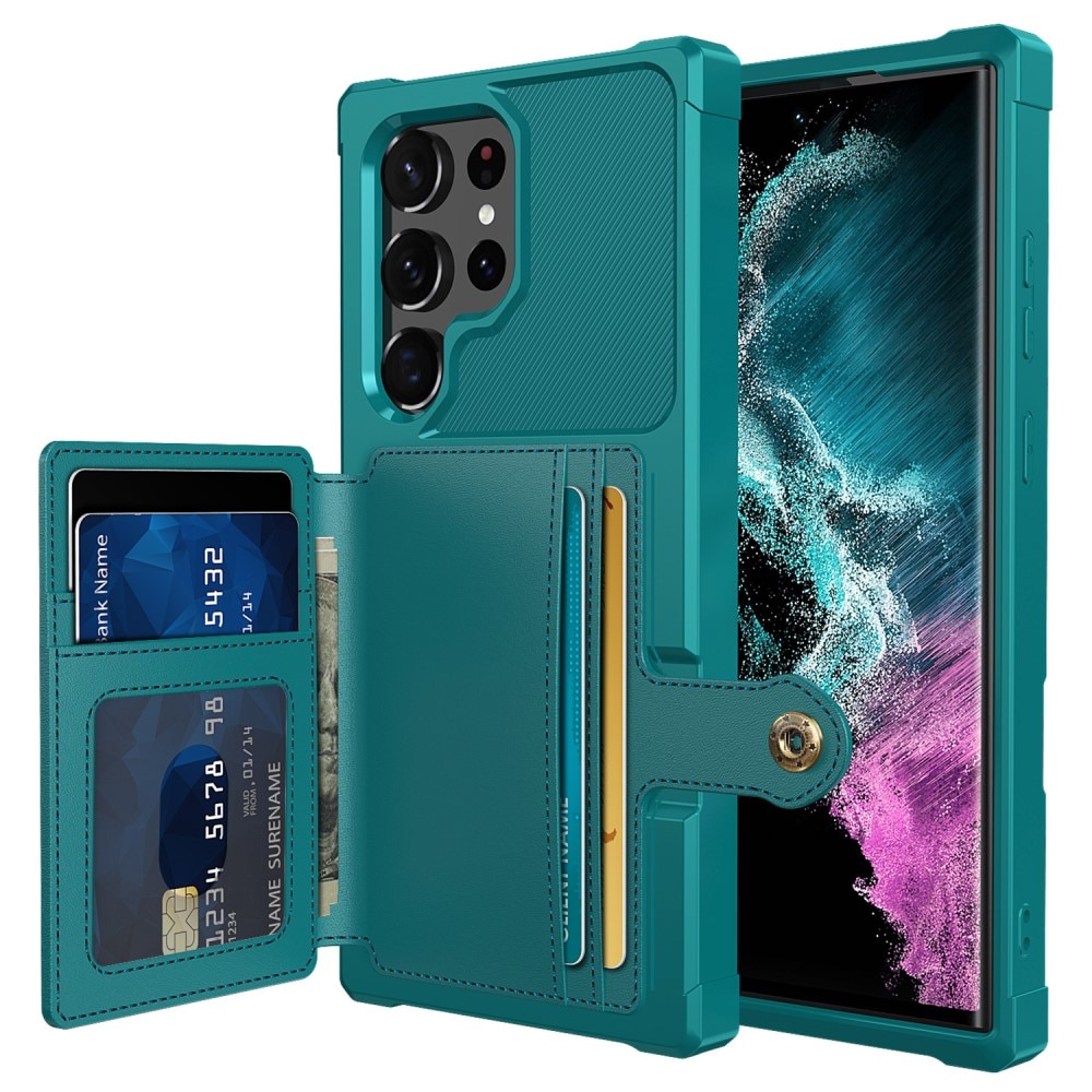 Tough Multi-slot Case Samsung Galaxy S23 Ultra vihreä