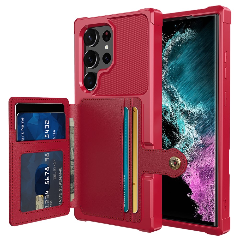 Tough Multi-slot Case Samsung Galaxy S23 Ultra punainen