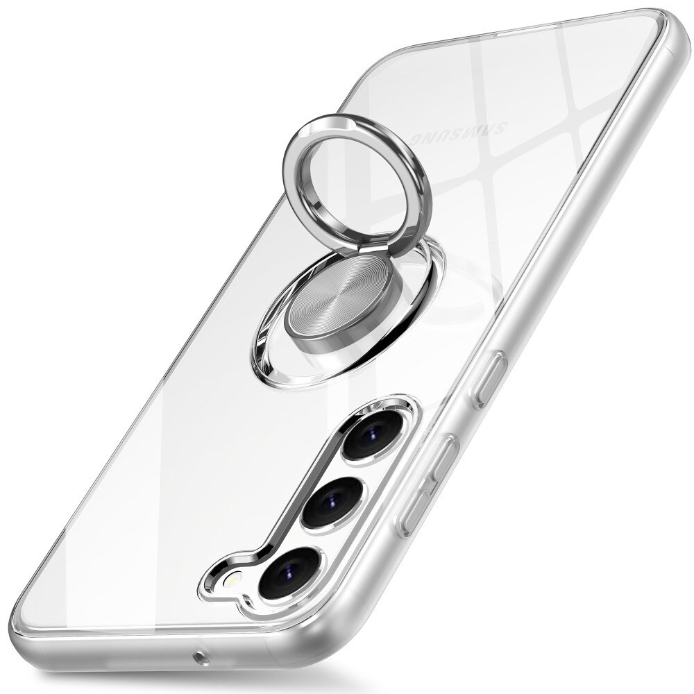 TPU Case Finger Ring Kickstand Samsung Galaxy S23 Plus transparent